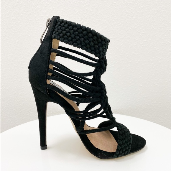 Woven Black Heels - Picture 5 of 5